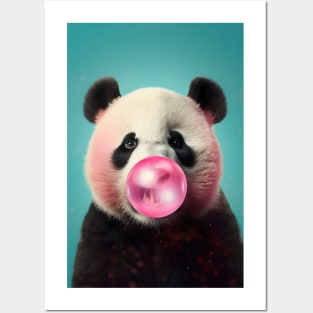 Bubblegum Panda Bear Posters and Art